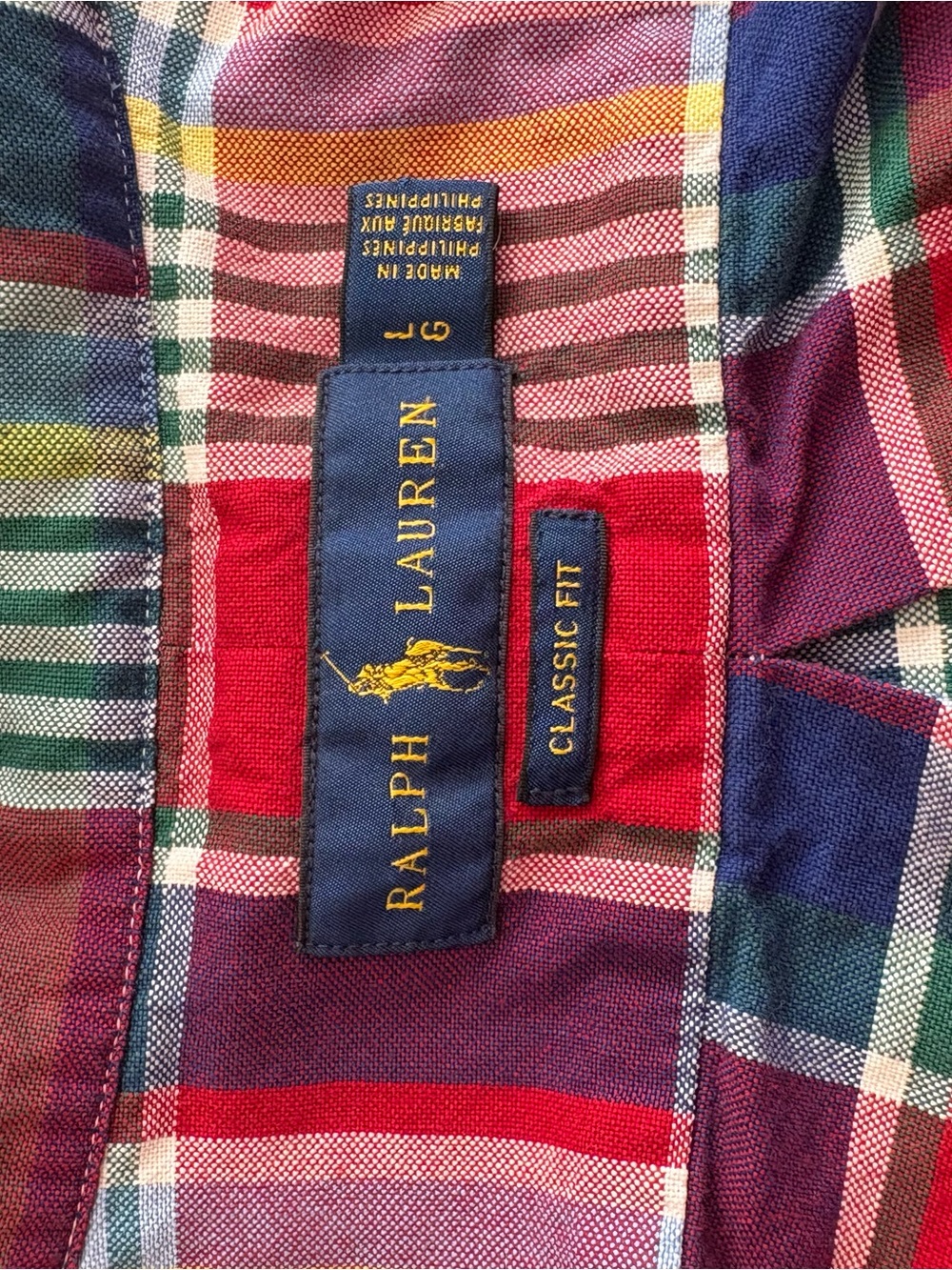 Reworked Ralph Lauren Red Plaid Button-Front - Picture 5 of 7